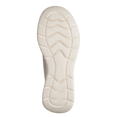Tamaris daisy step in lätt Sneaker med Rymlig Läst ivory ljus beige vit komfort memoryfoam textil damsko fotriktig