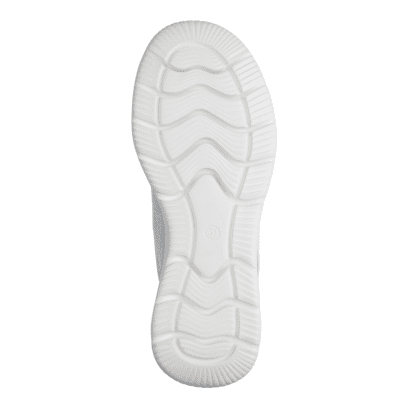 Tamaris daisy step in lätt Sneaker med Rymlig Läst vit white silver komfort memoryfoam textil damsko fotriktig