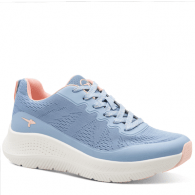 Tamaris jane lätt Sneaker med extra Rymlig Läst denim ljusblå komfort memoryfoam textil damsko fotriktig