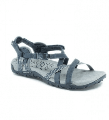 merrell terran lattice II slate grå blå sandal remmar