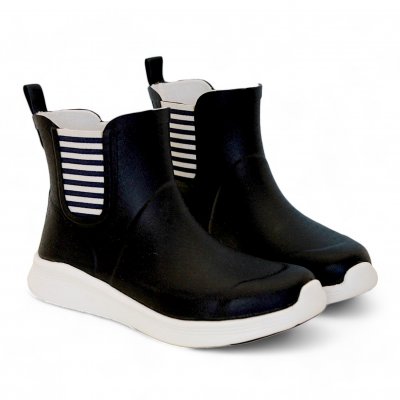 Gummistövlar stövel regnkänga tess svart black råå naturgummi