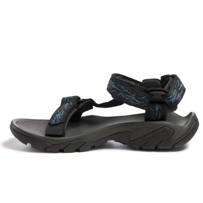 Teva Terra Fi 5 Universal Herrsandal / Manzanita Dark Eclipse vandring promenad fritid fotriktig blå svart