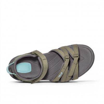 Teva Tirra Sandal burnt olive grön sportsandal fotriktig