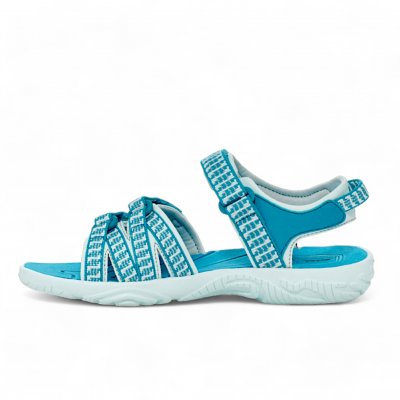 Teva Tirra Sandal falls algiers blue turkos blå vit gul sportsandal fotriktig
