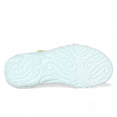 Teva Tirra Sandal falls algiers blue turkos blå vit gul sportsandal fotriktig