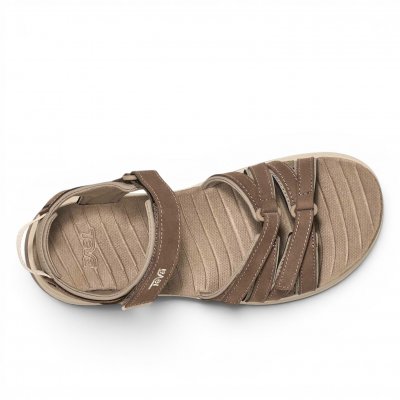 Teva Tirra Läder Sandal caribou brun sportsandal fotriktig