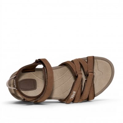 Teva Tirra Läder Sandal caribou brun sportsandal fotriktig