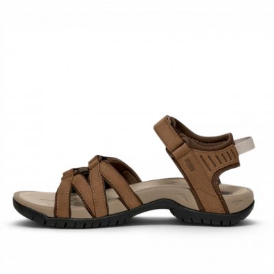 Teva Tirra Läder Sandal caribou brun sportsandal fotriktig