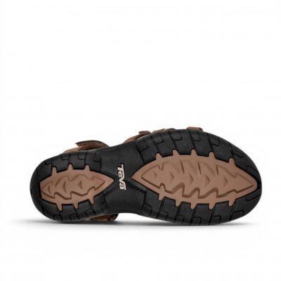 Teva Tirra Läder Sandal caribou brun sportsandal fotriktig