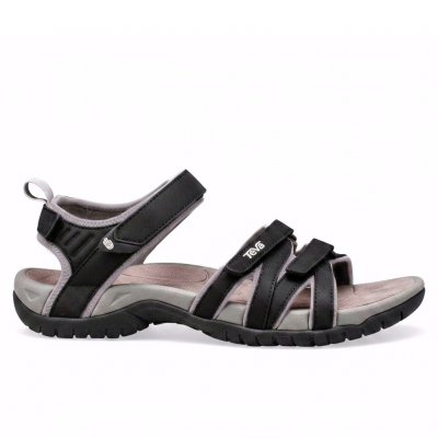 Teva Tirra Läder Sandal svart black sportsandal fotriktig