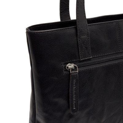 The Chesterfield Brand Reidun black svart shopper stor väska handväska läder skinn dam