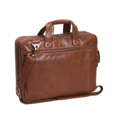 The Chesterfield Brand Leather Laptop Bag Manuel Cognac datorväska arbetsväska stor väska läder skinn herr dam
