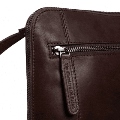 The Chesterfield Brand / Leather Shoulder Bag River Cognac läder skinn brown brun axelremsväska handväska