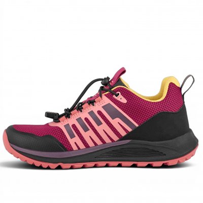 Track N' Trail Thea Sneaker Dam mörk rosa gul svart sneaker vattentät elastiska urtagbar sula bekväma rymliga bred läst