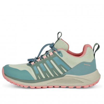 Track N' Trail Thea Sneaker Dam sea green grön blå rosa sneaker vattentät elastiska urtagbar sula bekväma rymliga bred läst