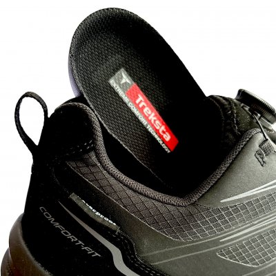 Treksta river larvik Boa HTX vattentät lättviktsskoDam black svart unisex promenadsko vandringssko comfortfit