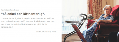 Trustcare Let's Go Rollator Inomhus / Bok Silver