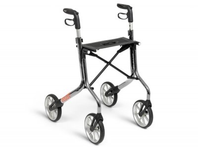 trustcare lets move again grå rollator utomhus lätt säker stabil snygg enkel