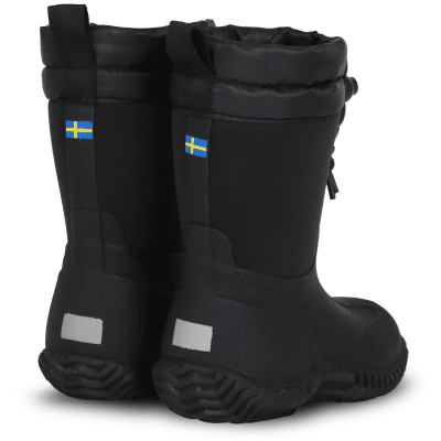vincent shoes allvädersstövel neopren varmfodrad barn svart black