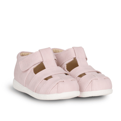 vincent shoes elise barnsandal mjuk skinn läder pink rosa kardborre