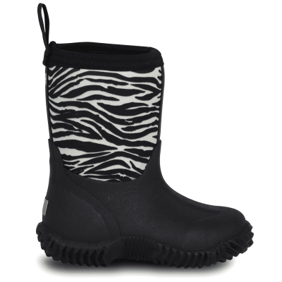 vincent shoes allvädersstövel neopren varmfodrad barn svart black white zebra