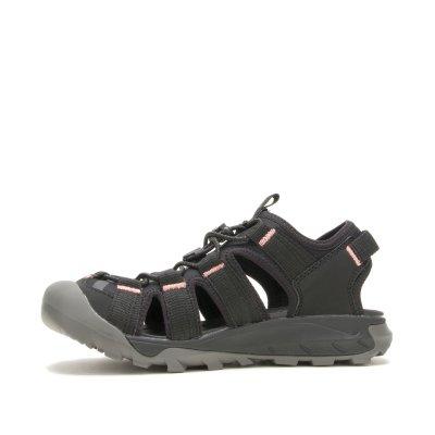 Kamik syros web Damsandal Black svart rosa fotriktig remmar kardborre eva snabbsnörning vegan