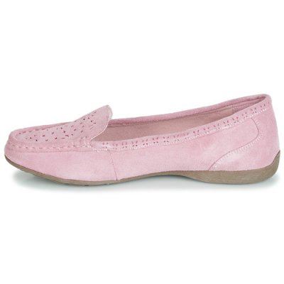 Wildflower Stefania Loafer / rosa lågsko hålmönster läder ljusrosa