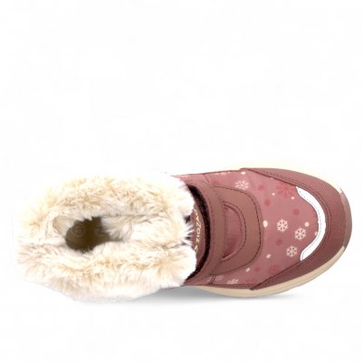 ZigZag Aray Vinterkänga burlwood vattentät varm foder dam tjej flicka snabbsnörning rosa blommig