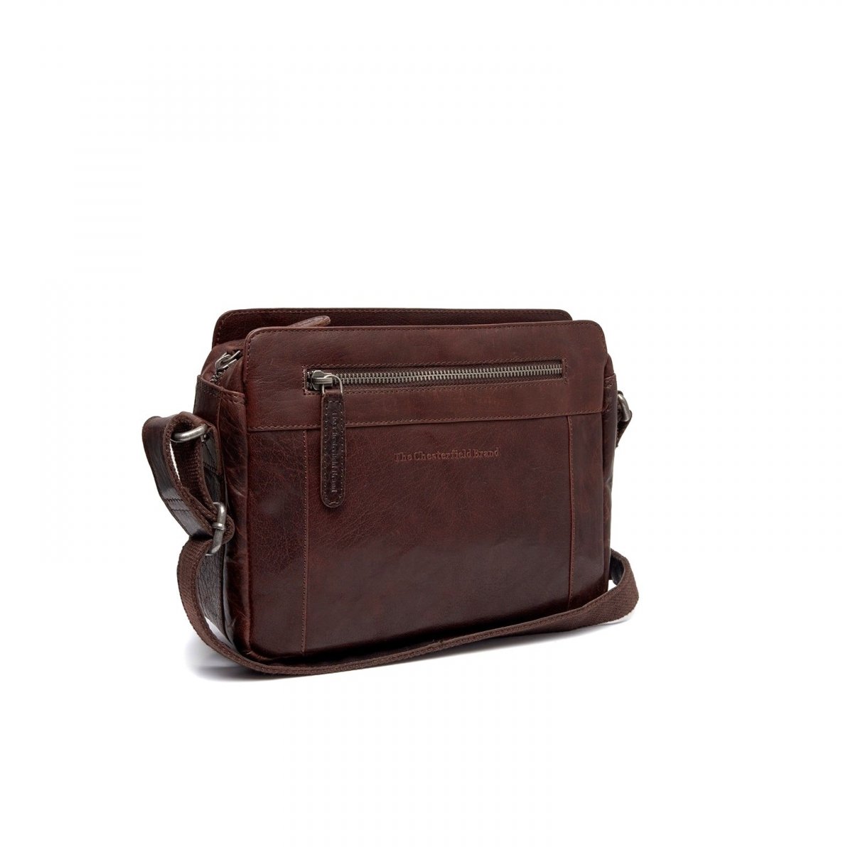 The Chesterfield Brand Borsa A Tracolla Bowey In Pelle Marrone – 16x27x4 Cm